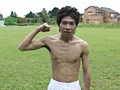 サッカー青年二人の運動場SEX-16
