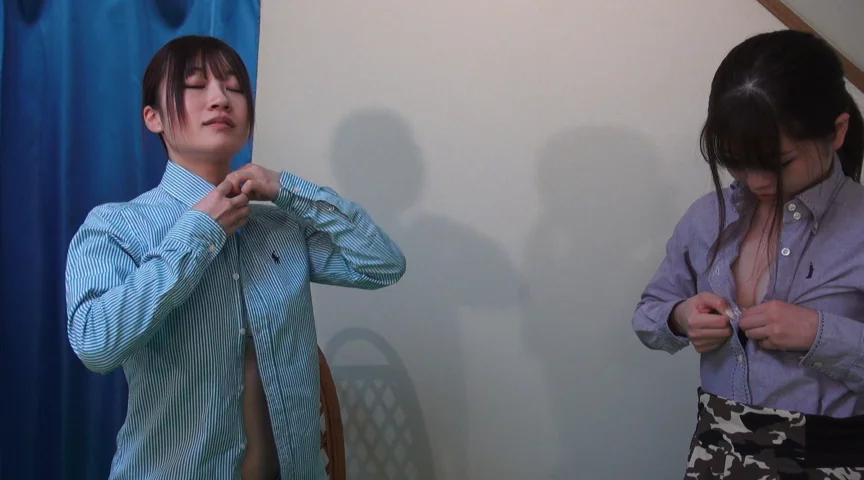 制服着衣相互考察レズ-5