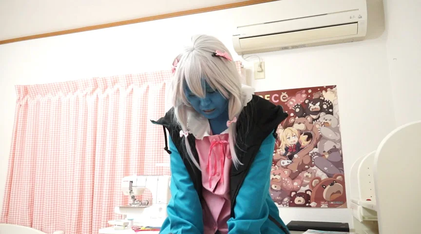 エロマン○先生が変身たばこで青肌に！！-6