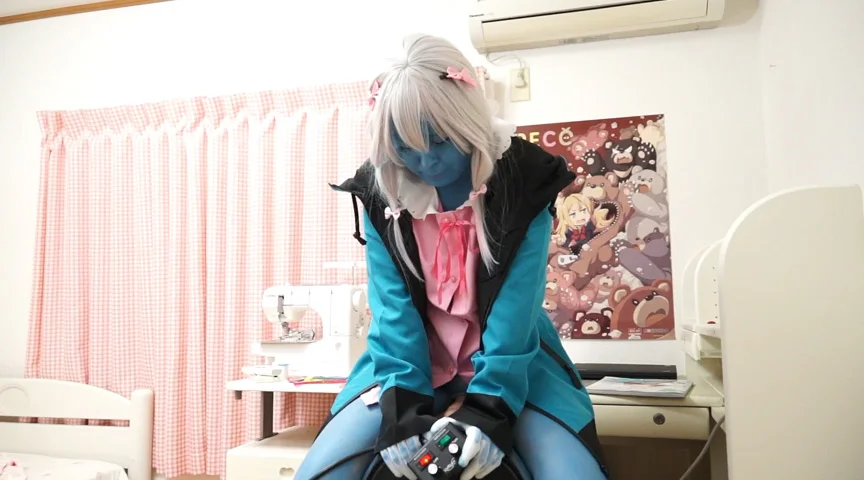 エロマン○先生が変身たばこで青肌に！！-8