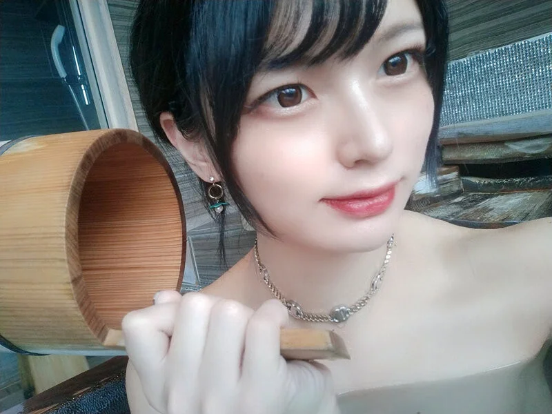 女よりも女らしい女装子香椎つむぎ 温泉アナルFUCK-3