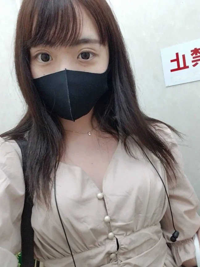 マスク着用を条件に撮影を了承してくれた めいちゃん-2