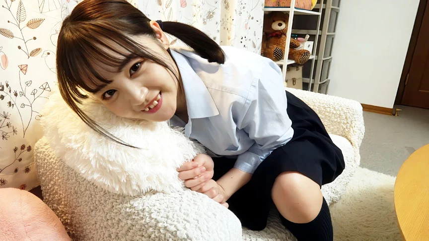 小悪魔J系 自撮り指だけオナニー ＃もあちゃん-1
