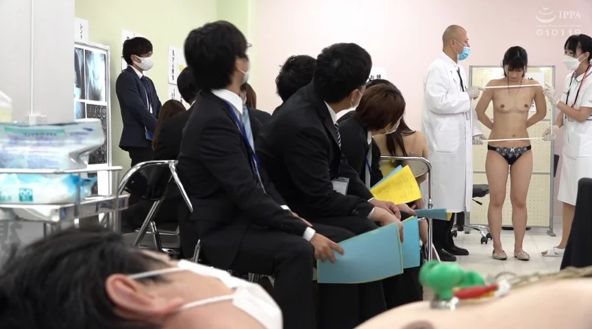 羞恥！男女社員合同全裸OL健康診断～安藤もあ編～-3