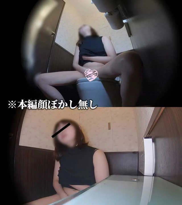 エリートOLのトイレ個室内内緒のオナニー覗き見-4