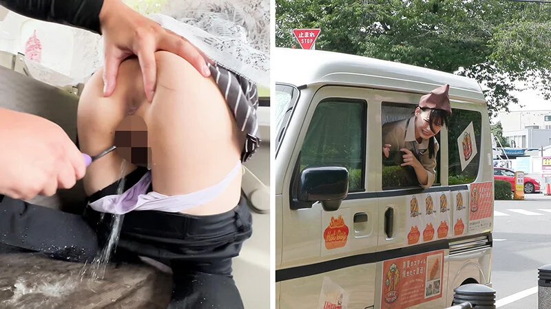 人気 AV 女優が挑戦！イカサレ屋台の中で 潮吹きながらホットドッグ売ってください！逢月ひまり-5