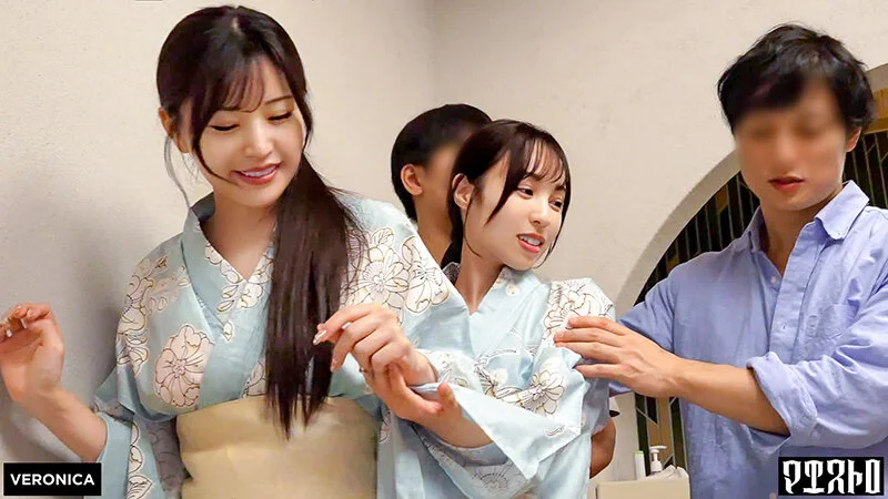 高級旅館で大乱交！住み込みバイトの美女達をやりたい放題エッチしまくる濃厚生中SEX！【しおり/ゆいか/いちか/のかぜ】いちか＆のかぜ篇-3