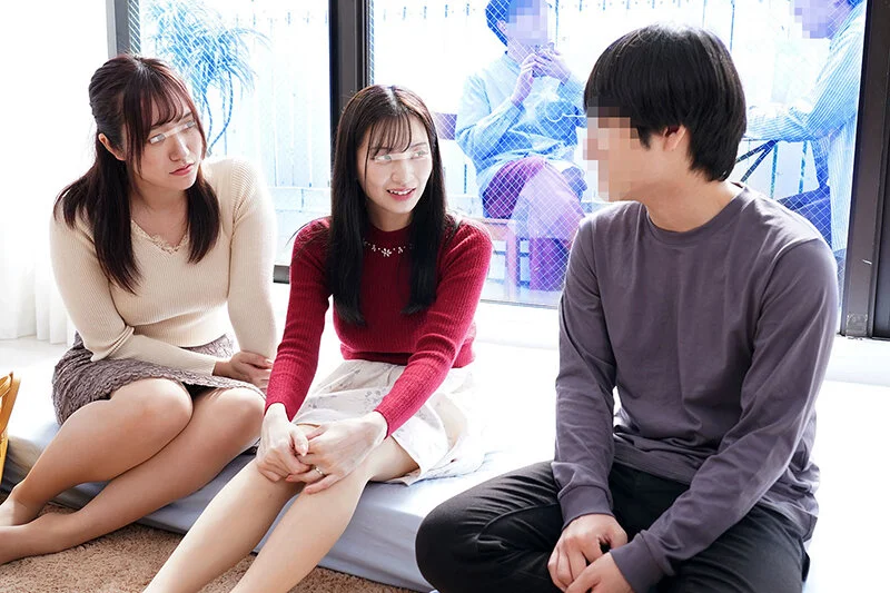 一般男女モニタリングAV マジックミラーの向こうには愛する旦那たち！巨乳ママ友2人組が初対面の童貞くんをW筆おろし！旦那よりも遥かにおっきい年下デカチ○ポに火照ってしまったご無沙汰人妻2人のチ○ポ奪いあいハーレム逆3P連続中出し！-2
