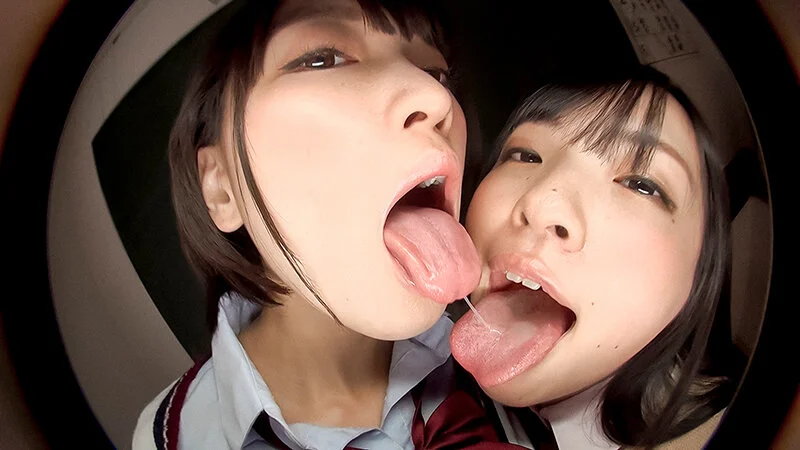 淫語痴女とバーチャル唾液レズ接吻-10