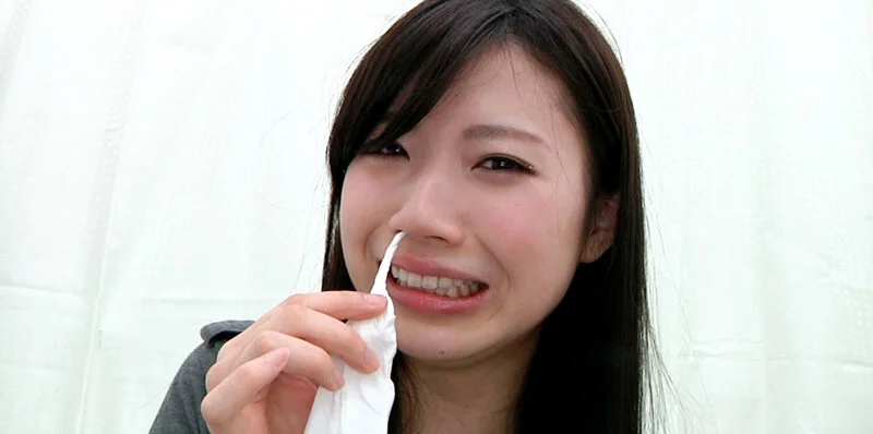 美女の高粘度鼻水鑑賞-2