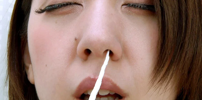美女の高粘度鼻水鑑賞-5
