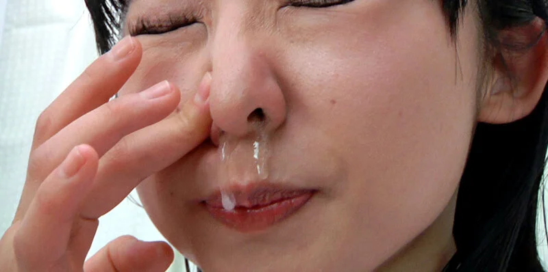 美女の高粘度鼻水鑑賞-16
