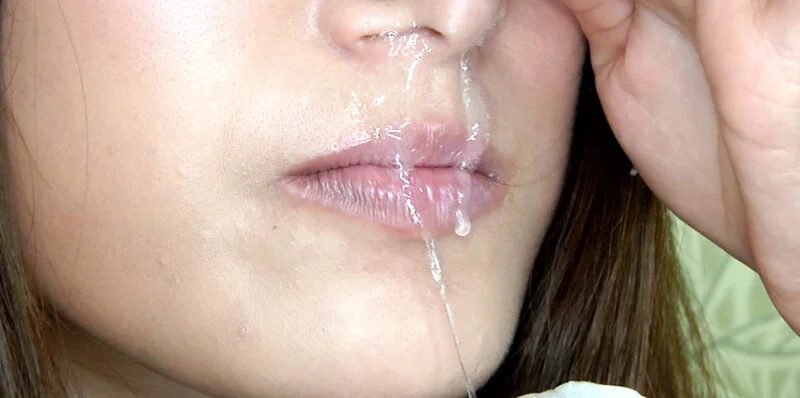 美女の高粘度鼻水鑑賞-20