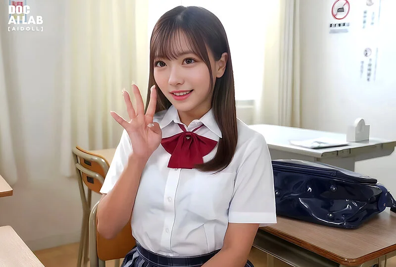 空想制服美少女 AI MODEL AV DEBUT 部活少女編-4