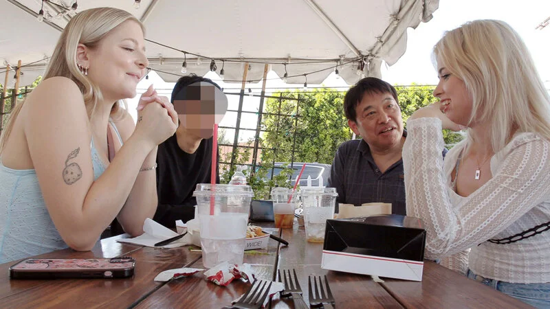 ロスの大学に潜入してナンパしたLAガールズに高収入バイトの依頼 ニコール（21）＆ジル（20）-6