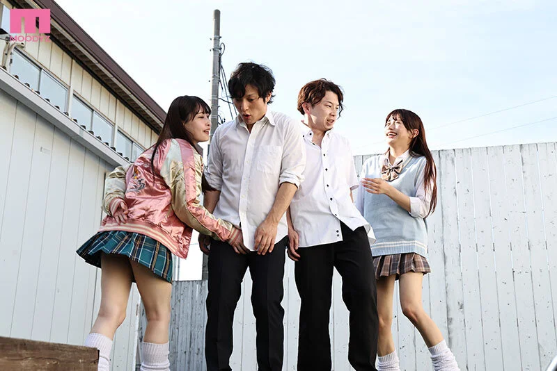 4人で学園の男子全員卒業させました。 逢沢みゆ 北岡果林 本城はな 天然美月-1
