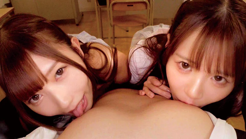 小悪魔教え子2人に放課後ホテルに連れ込まれ…。どちらと付き合うか答えるまで、上下のクチでむさぼり奪い合い搾精させられた教育実習生のボク。-6