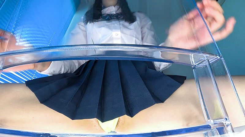 挑発女子校生スケスケ透明椅子パンモロ密着パンティー20-4