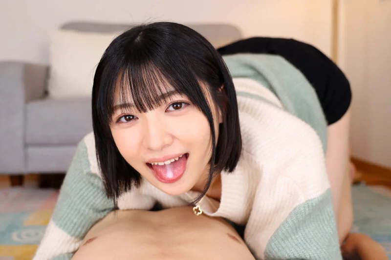 【VR】【8K】チューしながらイカせてア・ゲ・ル 特濃ベロチュウ手コキ-14