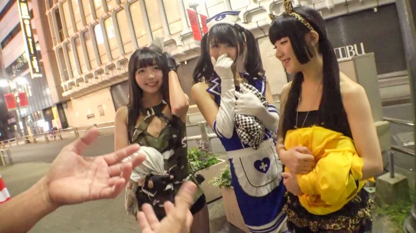 【ハロウィンナンパ】清楚系ミリオタ美少女が恥じらいながらも連続潮吹き！膣奥貫くデカチンの快感にメスの本性覚醒！！顔面ザーメンパックでエロ仮装もグレードアップｗｗ-1