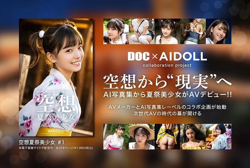 空想夏祭美少女 AI MODEL AV DEBUT-1