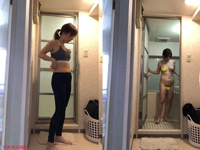 【スポーツ女子っていいよね！】ジョギング帰りの美女の着替え盗撮
