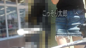 ミニスカちゃりんこがいたので観光客を装って声掛けしてみました。自転車 高画質-4