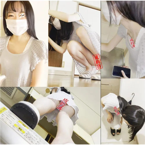 【内覧胸チラ】坂道系で黒髪清楚の乳首とパンチラ撮れちゃいました-1