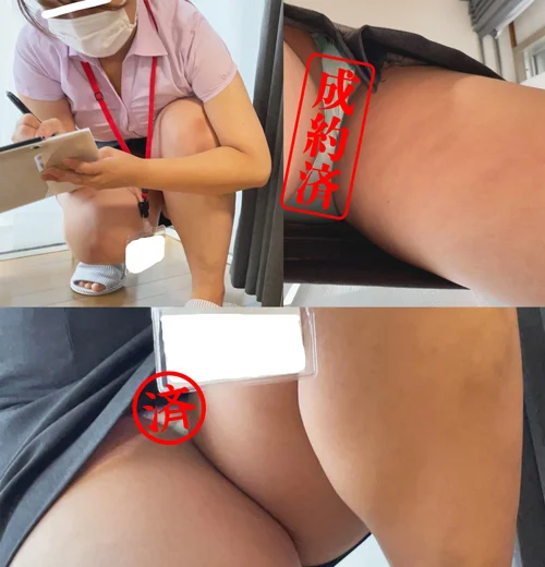 【盗撮】ムッチムチ同僚を手伝うフリしてこっそり録画した中身はパンチラだらけだった…-1