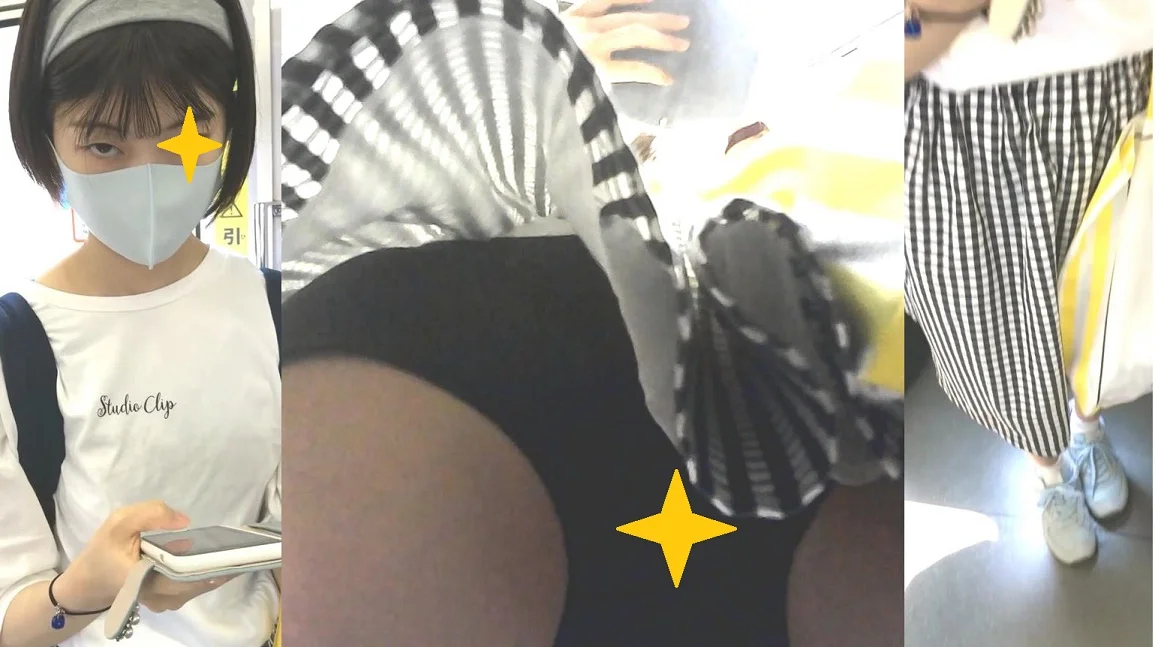 031美少女の重ね＋OLお姉さん2人逆さ撮り！-1