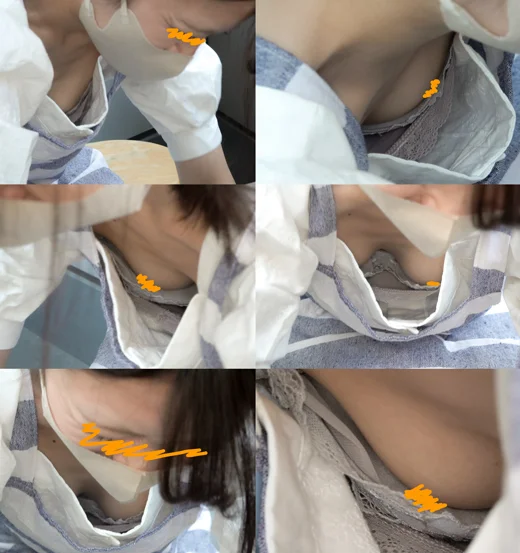 【陶芸体験中の胸チラ＃40】※3名※顔面偏差値高い！美人すぎるお姉さんの巨乳おっぱいがこぼれそう☆-2