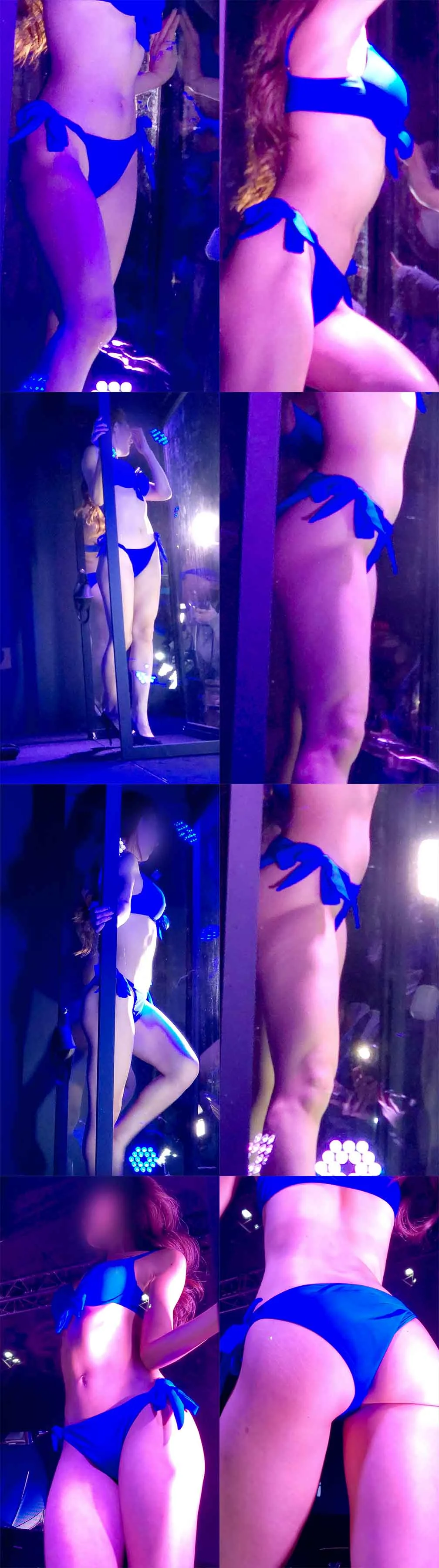 【4K高画質】東●オートサロン2023 ガラス越しのマッスルビキニ美女を至近距離で生尻生脚激撮！ vol.1-6