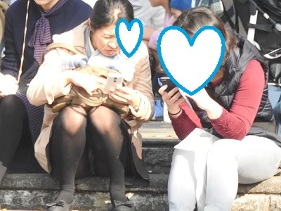 【再販】お座りお姉さん発見！！（ＦＨＤ）大変です！！パンツが見えてますよ９７-6