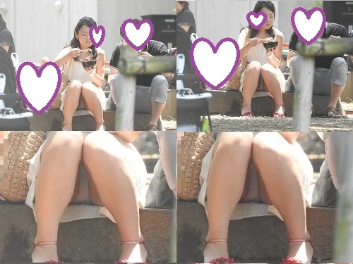 【再販】お座りお姉さん発見！！（ＦＨＤ）大変です！！パンツが見えてますよ１５２-5