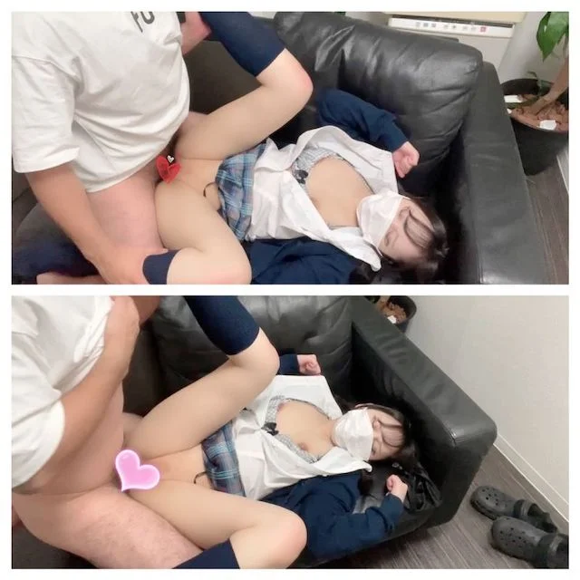 【再販】可愛すぎる制服美女をヤリ部屋に招待してハメ撮り中出ししました！-2