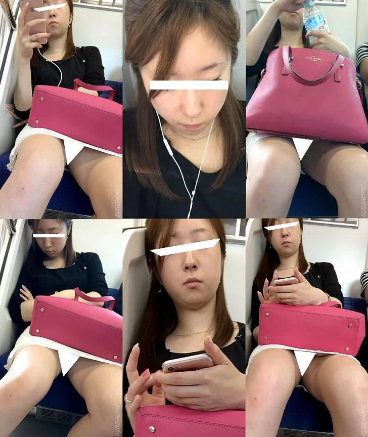 【再販】(電車対面）(顔出し）生足あんよをくぱぁ～っとひらいて…ちらちら…チラチラ…〇んチラさせちゃう…破廉恥なOL奥さまを観察してみま-4