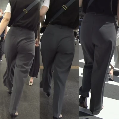 【グレースラックスの巨尻美女】食い込み張り出るエロ過ぎる歩行尻
