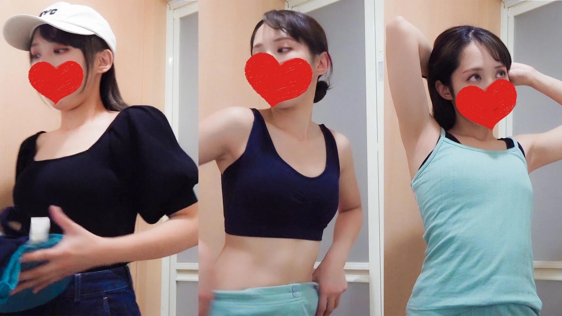 【民泊着替え】『最高級の爆乳』現る!!超奇跡のスタイル抜群お姉さんとハーフ顔美人お姉さん！合計2名♡204人目-205人目-1