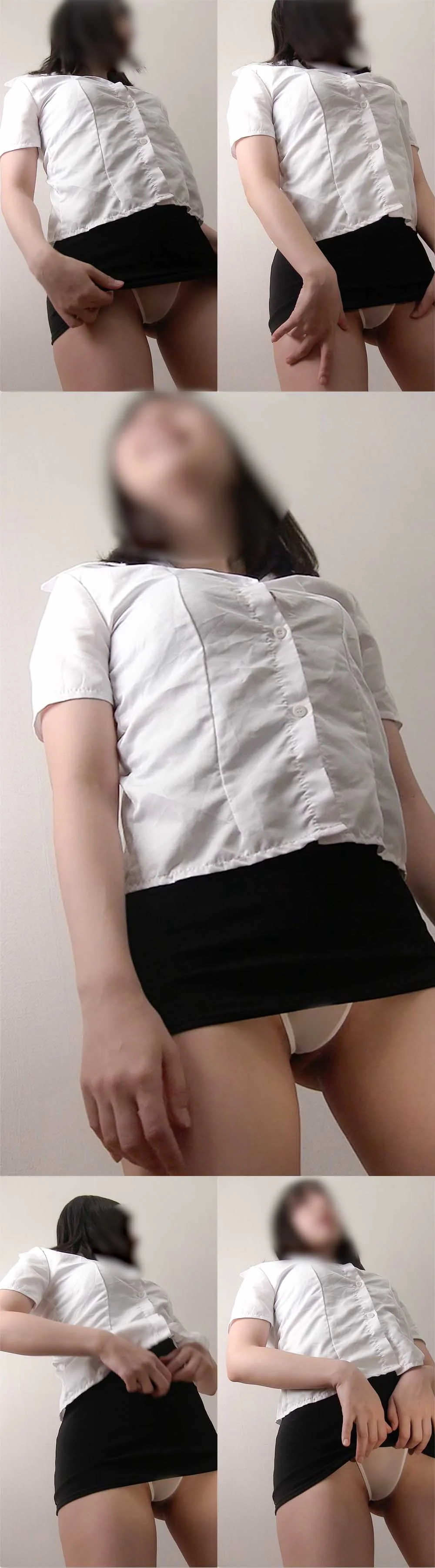 【フェチ動画】タイトフィットな衣装にまん丸美ヒップ！極薄Tバックをギリギリまで食い込ませるOLお姉さん-6