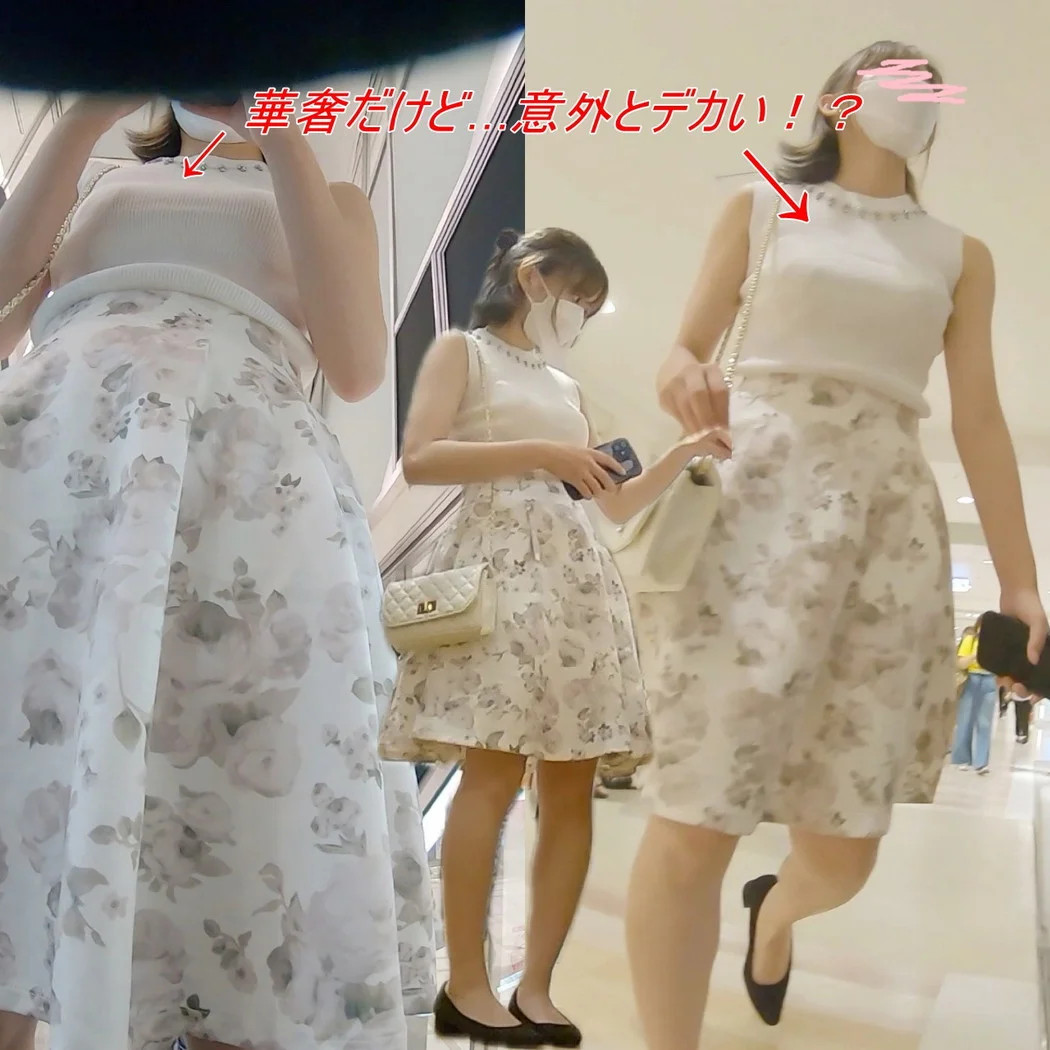 【撮⑩】女子〇ナ顔⁉の清楚系美女はまさかの透けＰ！！-1