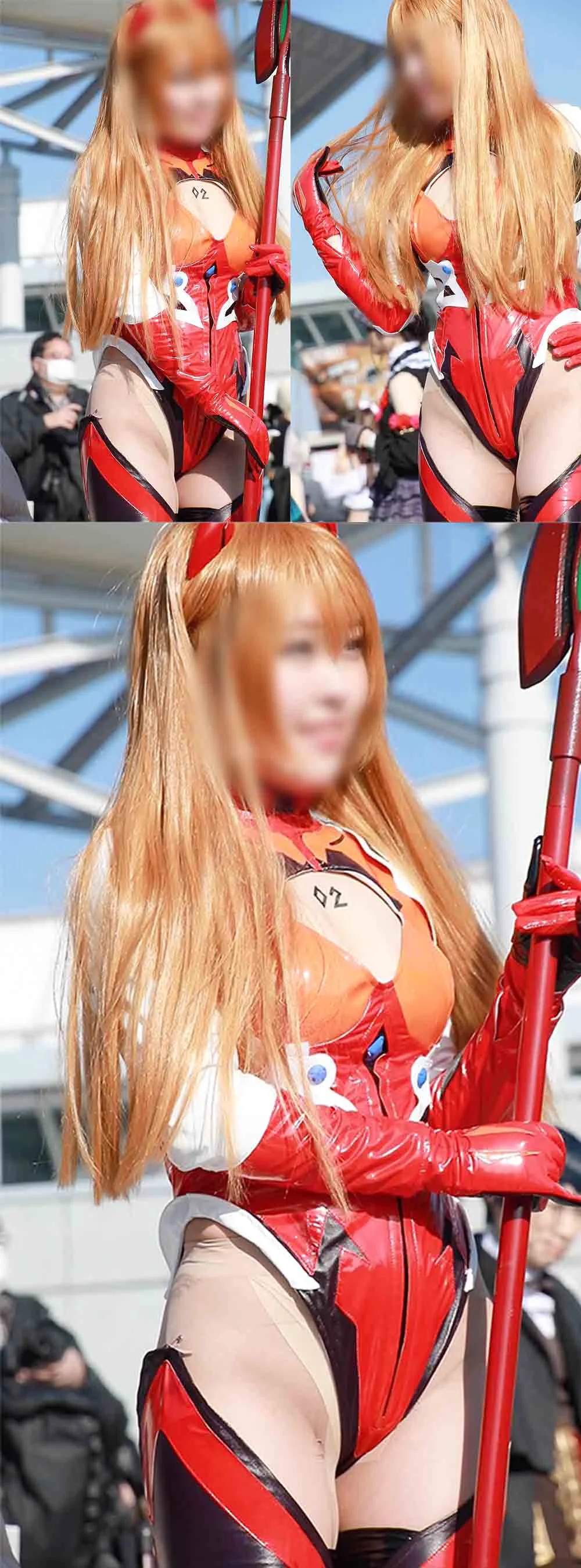 【フェチ動画】有●架純似の超美人コスプレイヤームチムチ鼠蹊部に食い込むハイレグのEVA惣流・アスカ・ラングレー-6