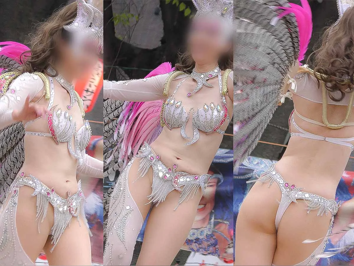 【フェチ動画】最高の太もも！色白長身な肉感的なハイレグタンガでスーパーグラマラスな美ヒップとボディなダンサー