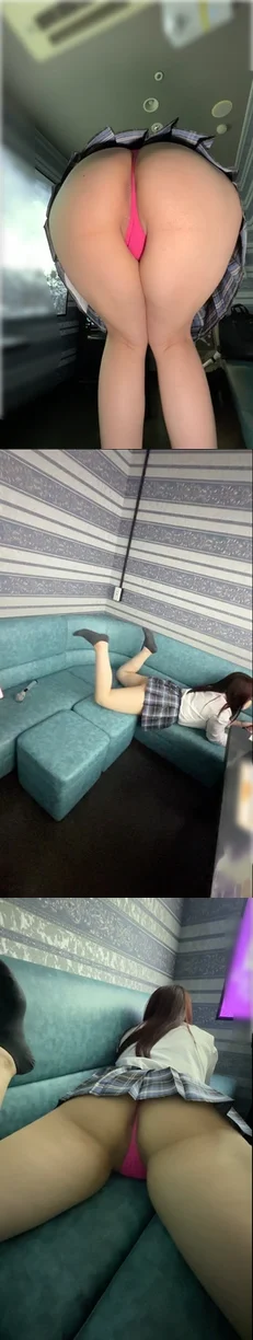 【4K縦動画】激かわIカップ爆乳爆尻むちむちJKとカラオケ-5