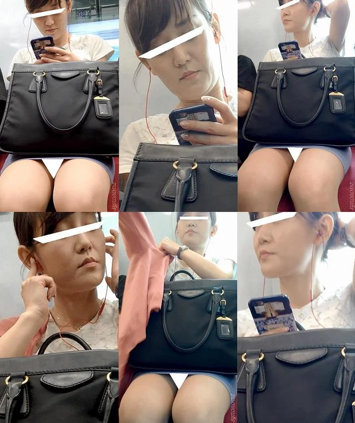 (電車対面）(顔出し)タイトミニからキレイなパンストあんよをむき出しにして…タイトミニ▼が無防備になっちゃうOLお姉さんを観察し-4
