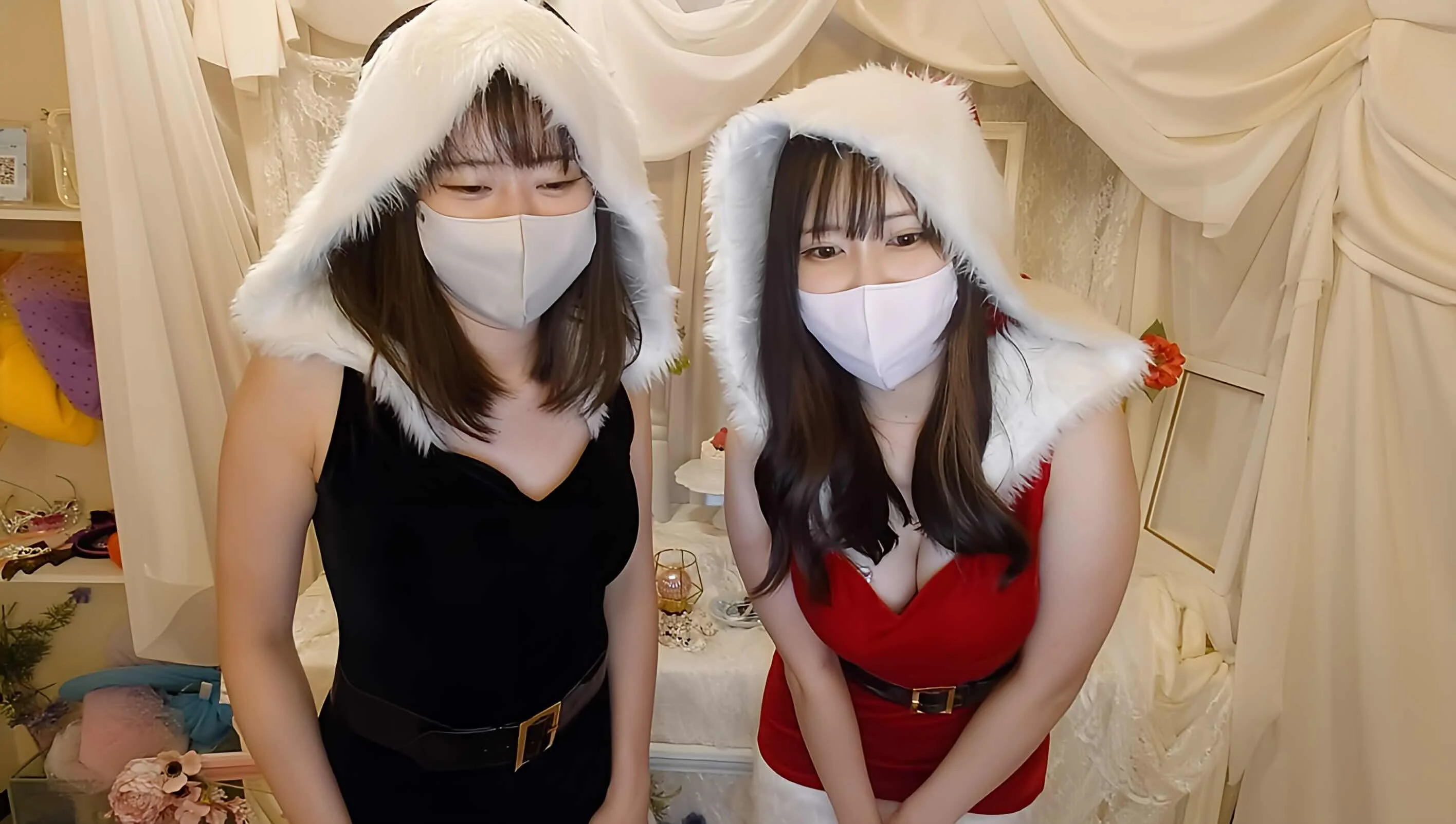クリパ潜入＊パンチラサンタおたのしみ会