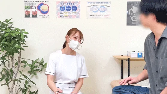 【隠し撮り】広告で良く見るメンズ脱毛店 施術中にナンパ 成功して中出しセックスに発展 Yさん（仮名）