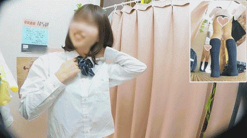アイドル顔負け！？5ツ星の正統派美人じぇ～娘の　お茶目な着替え♪　僕のお店の試着室572