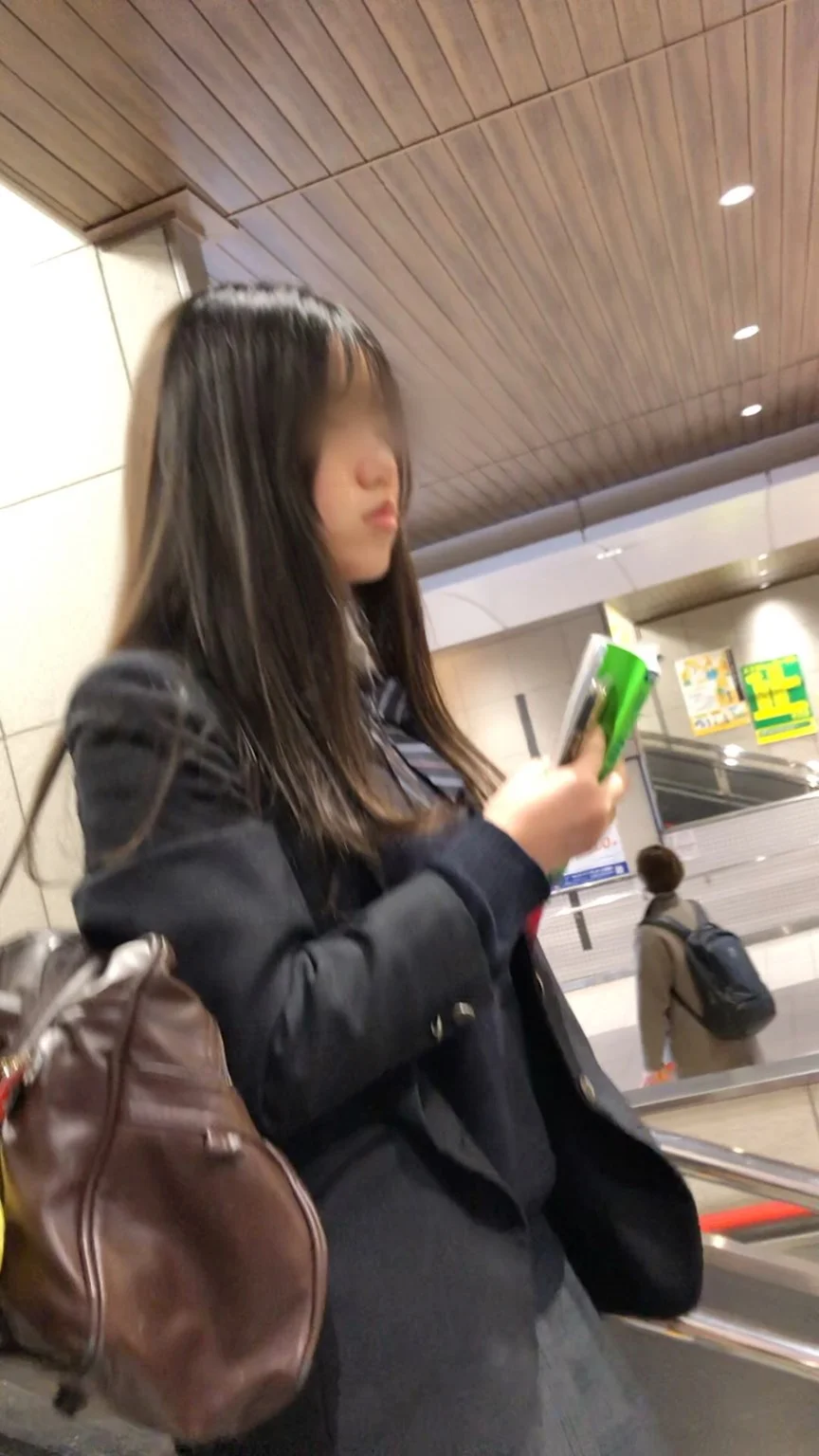 【放課後の眺め85】スタイル抜群の長身ＪＫを並走で！