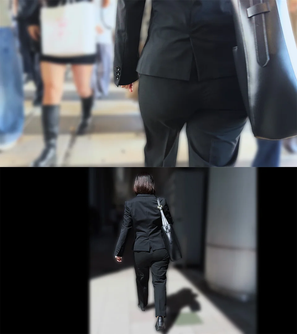 歩行記録0327「真面目系駅ナカリクルートスーツ女子のお尻を接近撮り」(3名と1組)-6