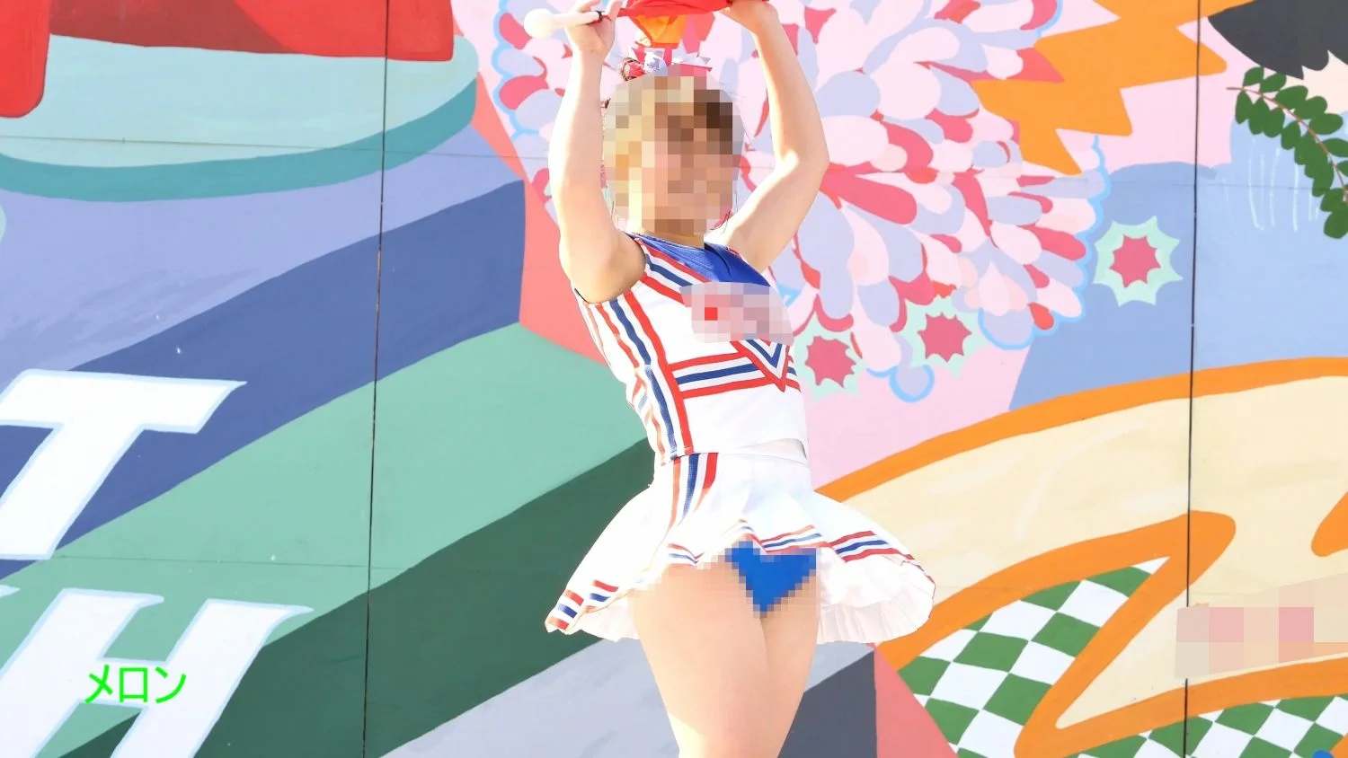 祭りだチア vol.106 【4K】 ほんわかした愛嬌あるお嬢さん続編 まさかの二人目、衝撃のハミGハイキック！ 応援団JDチア-1